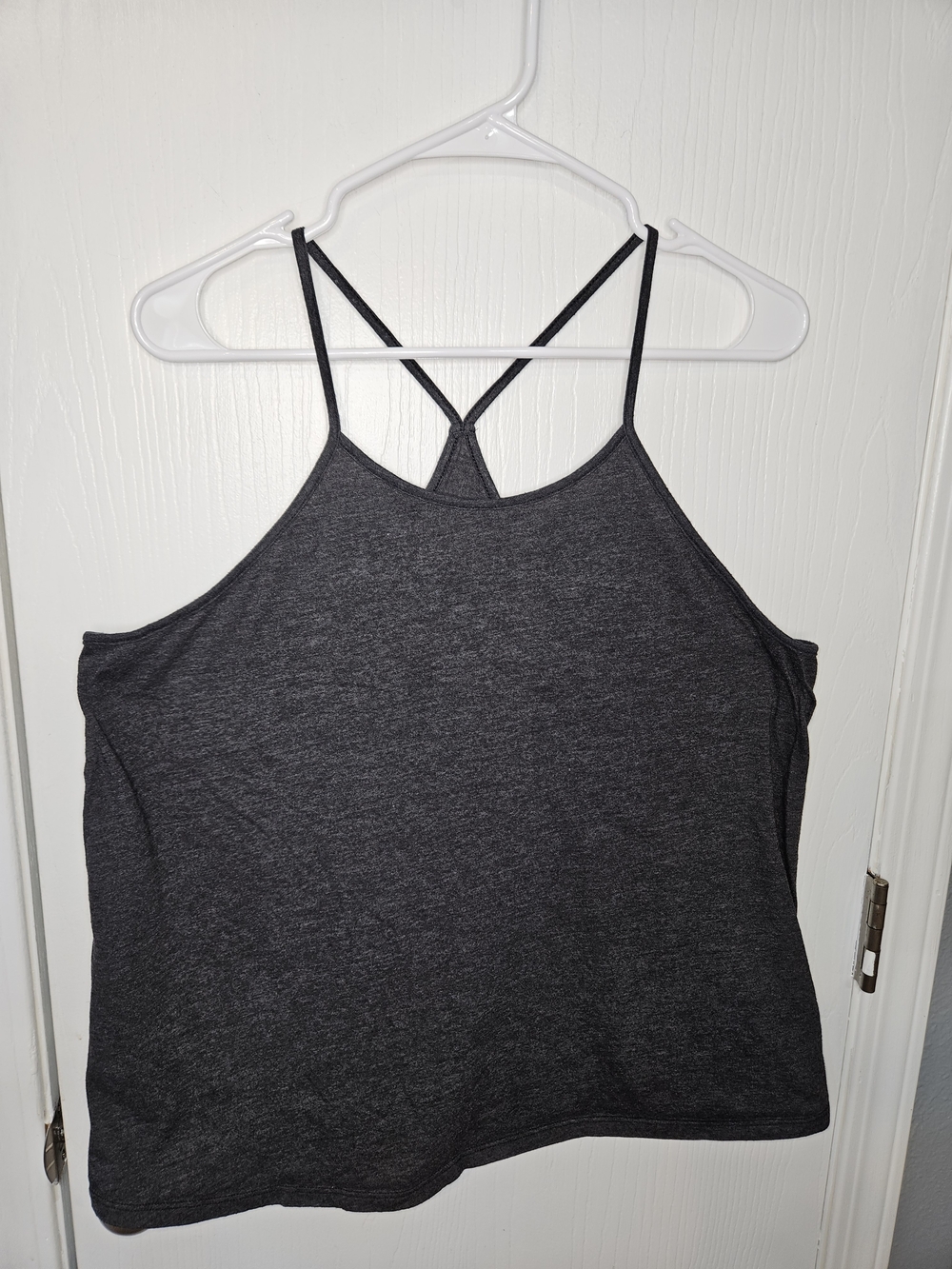 Old Navy Dark Charcoal Racerback Strappy Tank